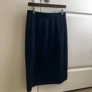 Navy Blue St. John Collection skirt